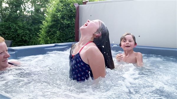 Private hot tub with views of gardens