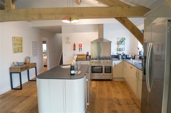 Large open plan kitchen