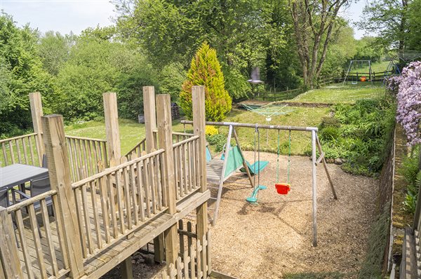 Views over play equipment