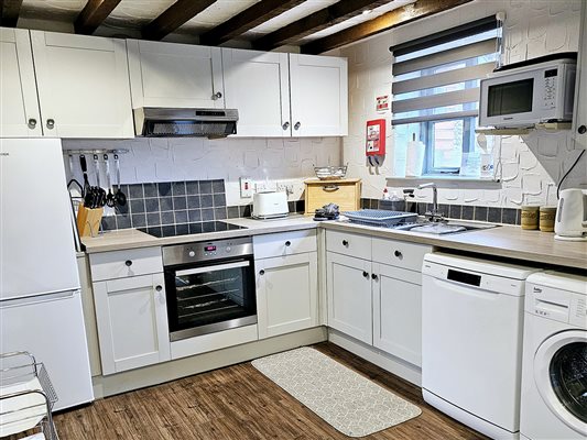 Open plan kitchen/dining room and lounge