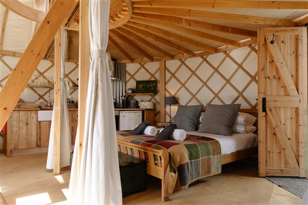 Yurt interior