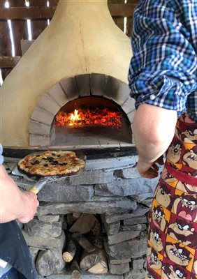 Treberfedd Farm Holiday Cottages Eco Holidays pizza oven hire ping pong