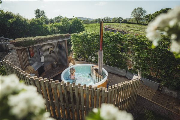 wood fired hot tub