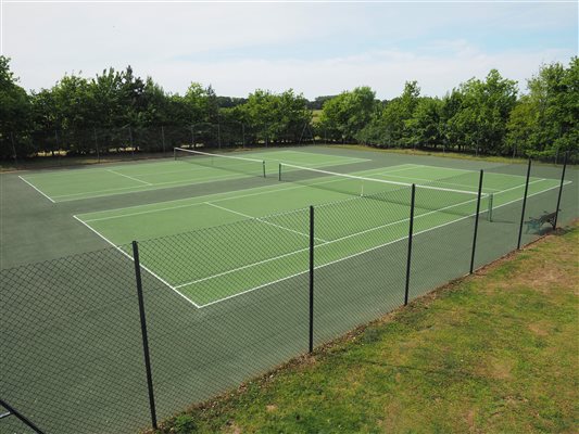 Two all weather tennis courts