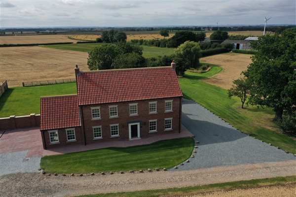Pasture House Drone Image