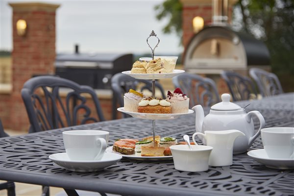 Afternoon Tea on the Patio at Pasture House