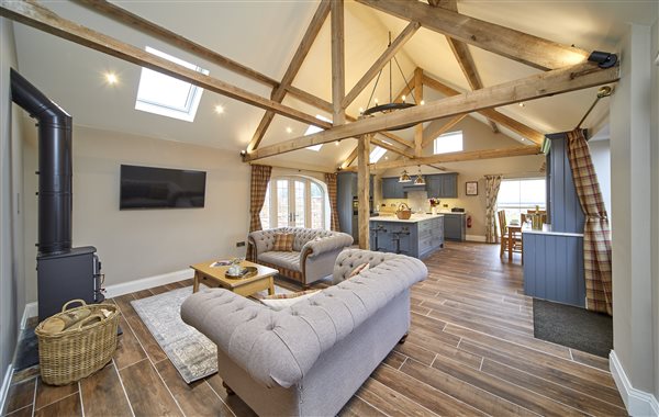 The Stables Open Plan Living, Dining and Kitchen Area