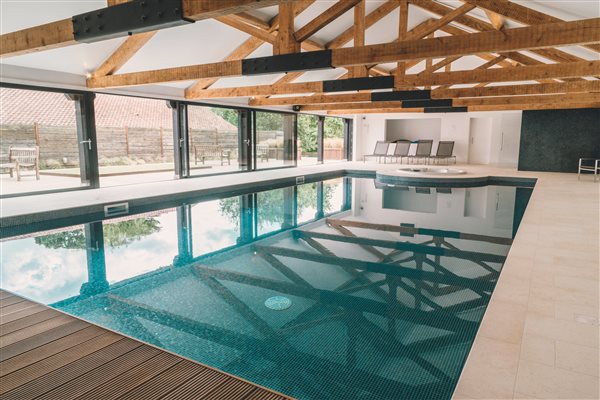 indoor heated pool and jacuzzi